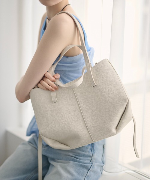 LAULEN（ローレン）の「grained leather 3way shoulder bag /グレイン
