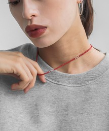 abaskdesign（アバスクデザイン）の「カラービーズネックレス（ネックレス）」