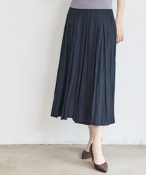 12Twelve Agenda(トゥエルブ アジェンダ)の「クールタッチパウダリーサテンスカンツ(その他パンツ・レディース・アイボリー/ブラウン/ネイビー/ミント・M)」の1枚目の写真