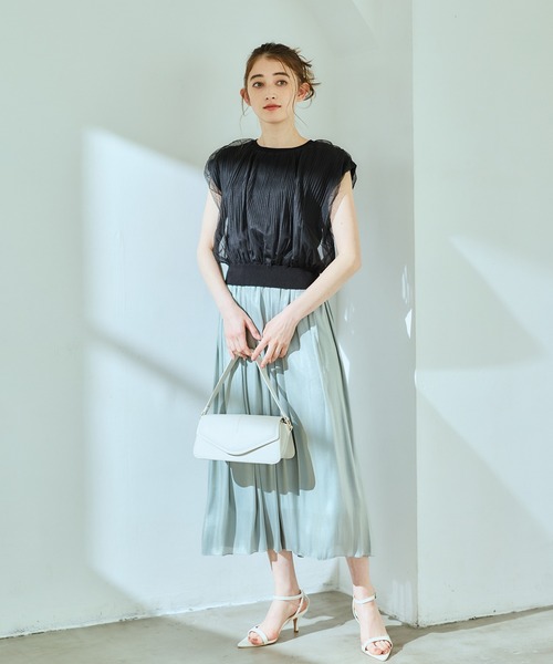 12Twelve Agenda(トゥエルブ アジェンダ)の「クールタッチパウダリーサテンスカンツ(その他パンツ・レディース・アイボリー/ブラウン/ネイビー/ミント・M)」の16枚目の写真