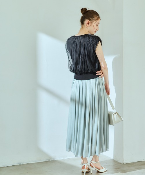 12Twelve Agenda(トゥエルブ アジェンダ)の「クールタッチパウダリーサテンスカンツ(その他パンツ・レディース・アイボリー/ブラウン/ネイビー/ミント・M)」の18枚目の写真