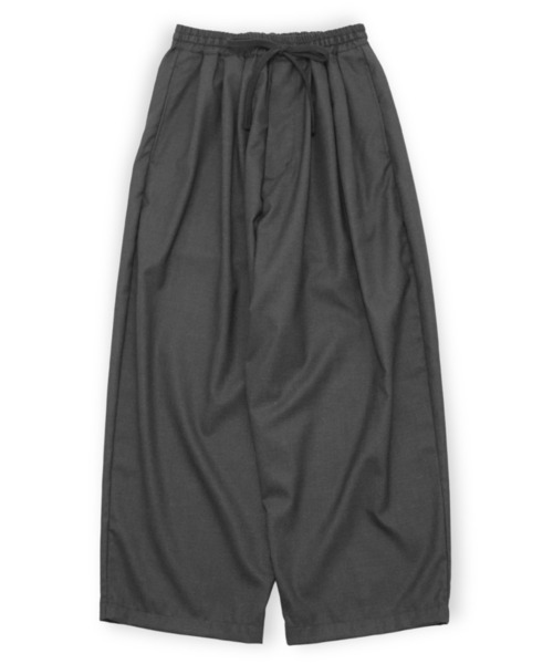 my beautiful landlet(マイビューティフルランドレット)の「【my beautiful landlet】 SUPER 100's WOOL OXFORD WIDE EASY PANTS(その他パンツ・メンズ・ブラック・2/1/0)」の5枚目の写真