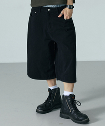 LXT（エルエックスティー）の「ツイルコットンワイドバミューダパンツ[ブラック]（その他パンツ）」