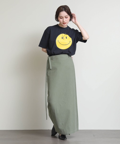 Re Fiina(フィーナ)の「スマイルTEE(Tシャツ/カットソー・レディース・オフホワイト/チャコールグレー・M)」の9枚目の写真