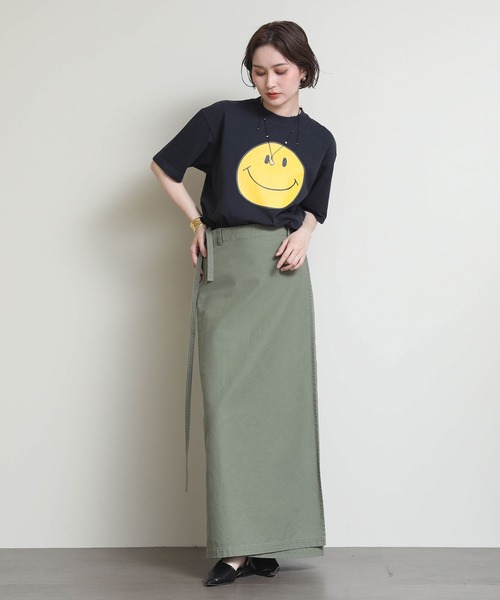 Re Fiina(フィーナ)の「スマイルTEE(Tシャツ/カットソー・レディース・オフホワイト/チャコールグレー・M)」の6枚目の写真