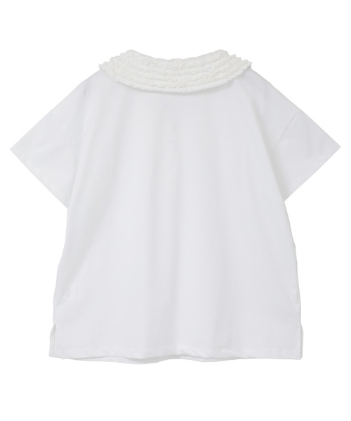 LOGEMENT DE CLAIRE（ロジュモンドクレール）の「《追加》【LOURMARIN】フリルカラープルオーバー（Tシャツ/カットソー・レディース・キャメル/ブラック/オフホワイト・FREE）」の12枚目の写真