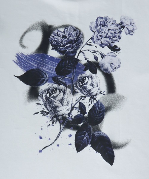 ANPAS(アンパス)の「Cool & Dry Ponte Flower Motif Tee / 〈接触冷感 吸水速乾〉クール&ドライ ポンチフラワーグラフィックTシャツ 半袖 カットソー メンズ レディース ユニセックス(Tシャツ/カットソー・メンズ・ホワイト・M)」の5枚目の写真