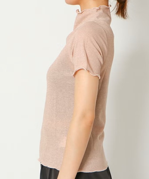 GORGE（ゴージ）の「ラメテレコメロープルオーバー（Tシャツ/カットソー・レディース・ブラック/ベージュ/ピンク・F）」の11枚目の写真