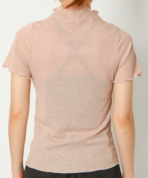 GORGE（ゴージ）の「ラメテレコメロープルオーバー（Tシャツ/カットソー・レディース・ブラック/ベージュ/ピンク・F）」の12枚目の写真