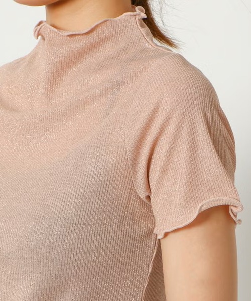GORGE（ゴージ）の「ラメテレコメロープルオーバー（Tシャツ/カットソー・レディース・ブラック/ベージュ/ピンク・F）」の13枚目の写真
