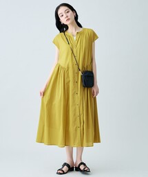 シアーボイルシャツワンピース