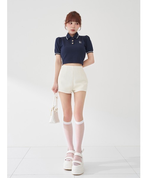 Darich(ダーリッチ)の「キルティングビジューツイードフレアセットアップ(セットアップ・レディース・ピンク/ブラック/サックスブルー/アイボリー・FREE/FL)」の8枚目の写真