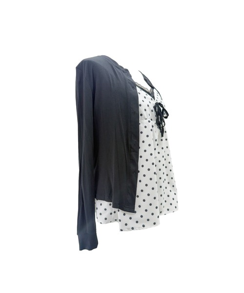 ALLuRing ChaRm（アリュリングチャーム）の「French Girly Dot Ensemble / フレンチガーリードットアンサンブル 2点セット（アンサンブル・レディース・ブラック・FREE）」の14枚目の写真