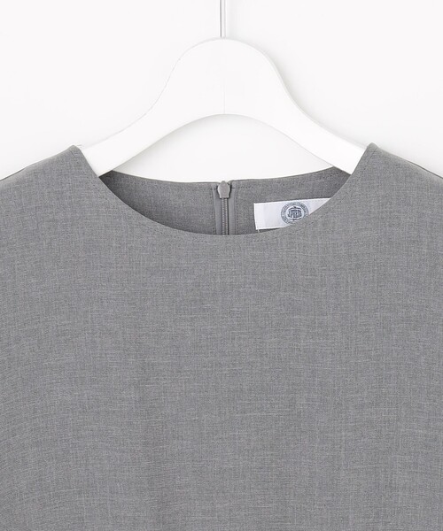 J.PRESS Ladies(J.プレス レディス)の「【セットアップ対応】MELANGE ライトツイル クルーネック ブラウス(シャツ/ブラウス・レディース・ライトグレー系・XS)」の5枚目の写真