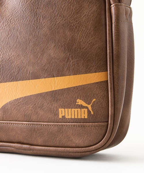 PUMA（プーマ）の「【PUMA/プーマ】【容量4L 高見えPUレザー】ビンテージPUショルダーバッグ 内ポケット付き レトロ ストリート y2k スポーツミックス 古着風 おしゃれ ユニセックス（ショルダーバッグ・メンズ・グリーン/ブラック/ブラウン/ホワイト・FREE）」の13枚目の写真
