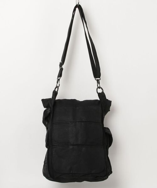 STUDIOUS（ステュディオス）の「Coated Large Gasmask Bag（Tシャツ/カットソー・メンズ・ブラック・FREE）」の2枚目の写真