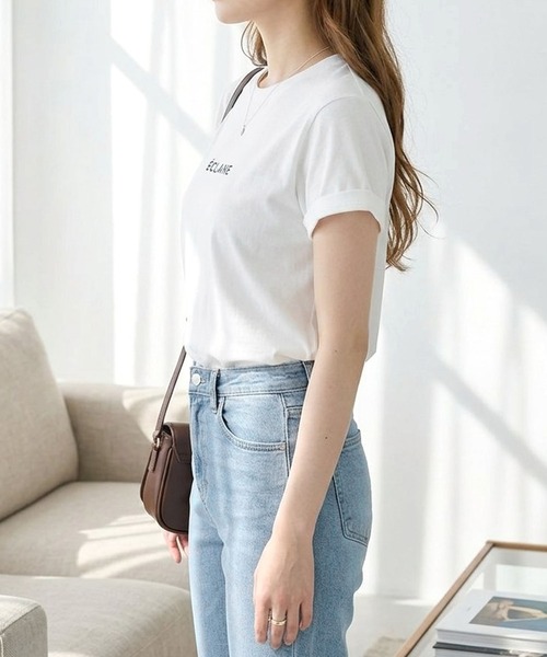 Futier land(フューティアランド)の「【UVカット】【接触冷感】【吸湿速乾】【抗菌】ブリントロゴTシャツ(Tシャツ/カットソー・レディース・ブラック/ホワイト・MEDIUM/LARGE)」の17枚目の写真