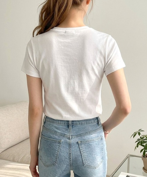 Futier land(フューティアランド)の「【UVカット】【接触冷感】【吸湿速乾】【抗菌】ブリントロゴTシャツ(Tシャツ/カットソー・レディース・ブラック/ホワイト・MEDIUM/LARGE)」の19枚目の写真