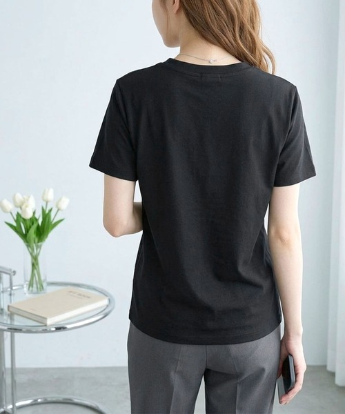 Futier land(フューティアランド)の「【UVカット】【接触冷感】【吸湿速乾】【抗菌】ブリントロゴTシャツ(Tシャツ/カットソー・レディース・ブラック/ホワイト・MEDIUM/LARGE)」の12枚目の写真