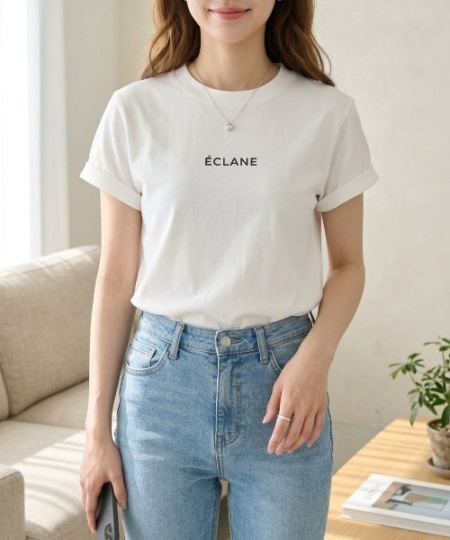 Futier land(フューティアランド)の「【UVカット】【接触冷感】【吸湿速乾】【抗菌】ブリントロゴTシャツ(Tシャツ/カットソー・レディース・ブラック/ホワイト・MEDIUM/LARGE)」の22枚目の写真