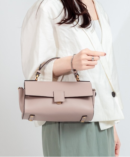LORISTELLA(ロリステッラ)の「【LORISTELLA】ハンドバッグ ショルダー ワンハンドル バッグ BETH イタリア製 スムースレザー(ショルダーバッグ・レディース・ブラウン/ベージュ系その他/ブラック・FREE)」の3枚目の写真