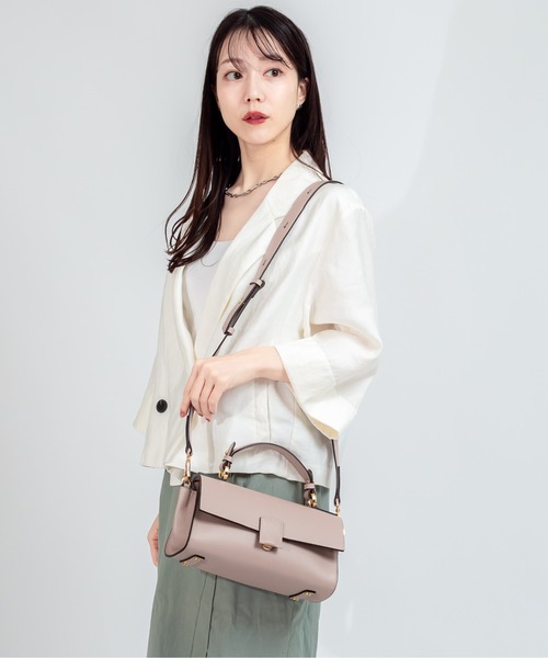 LORISTELLA(ロリステッラ)の「【LORISTELLA】ハンドバッグ ショルダー ワンハンドル バッグ BETH イタリア製 スムースレザー(ショルダーバッグ・レディース・ブラウン/ベージュ系その他/ブラック・FREE)」の5枚目の写真