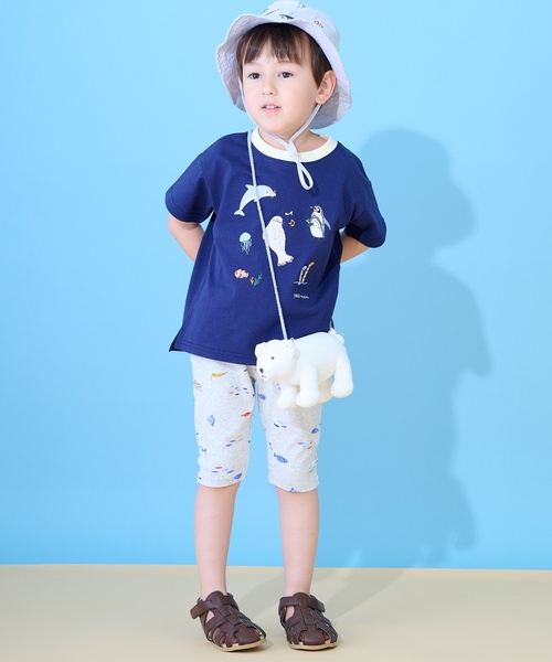 petit main（プティマイン）の「マリンぬいぐるみポシェット（ショルダーバッグ・キッズ・ブラック/サックスブルー/オフホワイト・F）」の10枚目の写真