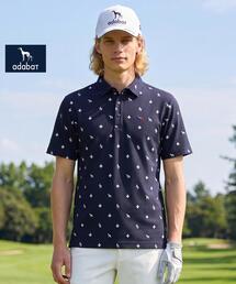 adabat | 【ADABAT NAVY】モノグラムサッカー半袖ポロシャツ(ポロシャツ)