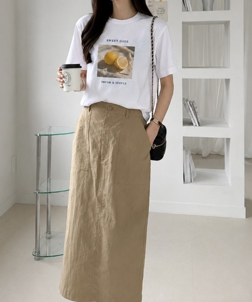 sowme.(ソウミー)の「爽やかに着映える?【レモンフォトプリント ベーシック Tシャツ】(Tシャツ/カットソー・レディース・ホワイト・SMALL/MEDIUM/LARGE)」の6枚目の写真