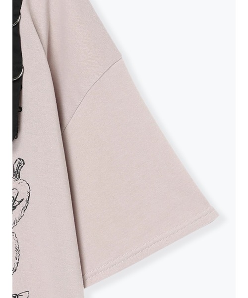 NOEMIE（ノエミー）の「病みうさハーネスバックリボンTシャツ（Tシャツ/カットソー・レディース・ピンク/ブラック・M）」の14枚目の写真