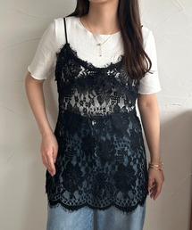 【apres jour clair】レースキャミチュニック