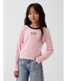 GAP（ギャップ）の「リブ クロップド リンガーTシャツ (キッズ)（Tシャツ/カットソー）」