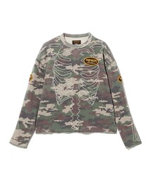 FAF（フェイク アス フラワーズ）の「FAF（Fake As Flowers）× VANSON / Thermal Bone L/S Shirts（Tシャツ/カットソー）」