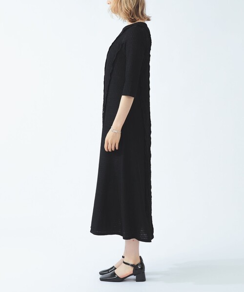 Ray BEAMS(レイビームス)の「レース キリカエ ジャカード ワンピース(ワンピース・レディース・ブラック/アイボリー・ONE SIZE)」の10枚目の写真