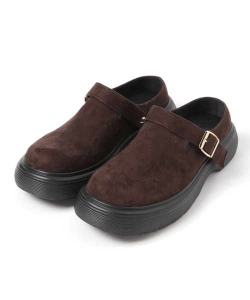 LAKOLE(ラコレ)の「ぷっくりベルトサボ / 801805(その他シューズ・レディース・ブラウン/ブラック・LARGE/MEDIUM)」の10枚目の写真