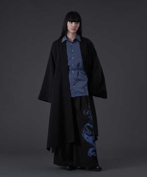 狐独(コドク)の「コードフレアスリーブシャツ(シャツ/ブラウス・メンズ・ブルー/ブラック・MEDIUM/LARGE)」の20枚目の写真