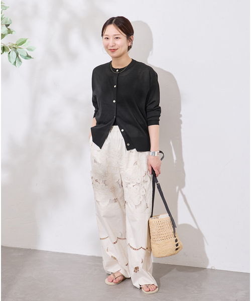 JOURNAL STANDARD(ジャーナルスタンダード)の「《WEB限定追加》【UVカット・抗菌】パーフェクトサマーカーディガン(カーディガン/ボレロ・レディース・ブラック・FREE)」の2枚目の写真