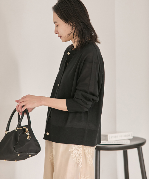 JOURNAL STANDARD(ジャーナルスタンダード)の「《WEB限定追加》【UVカット・抗菌】パーフェクトサマーカーディガン(カーディガン/ボレロ・レディース・ブラック・FREE)」の18枚目の写真
