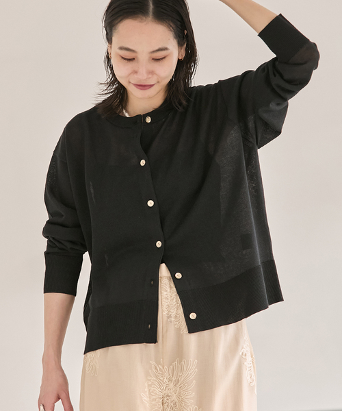 JOURNAL STANDARD(ジャーナルスタンダード)の「《WEB限定追加》【UVカット・抗菌】パーフェクトサマーカーディガン(カーディガン/ボレロ・レディース・ブラック・FREE)」の20枚目の写真