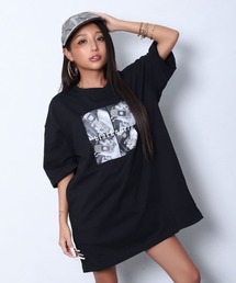 【BLACKQUEEN】フォトプリントロングTEE