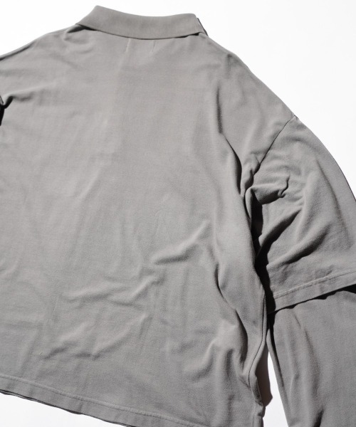 C.E.L.STORE(セルストア)の「THE MAGUEY / ザ マゲイ LAYERED POLO レイヤードポロシャツ(ポロシャツ・メンズ・チャコールグレー・LARGE/MEDIUM)」の8枚目の写真