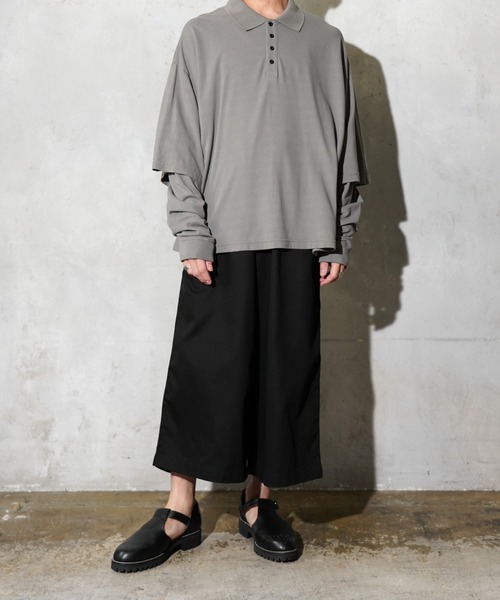 C.E.L.STORE(セルストア)の「THE MAGUEY / ザ マゲイ LAYERED POLO レイヤードポロシャツ(ポロシャツ・メンズ・チャコールグレー・LARGE/MEDIUM)」の3枚目の写真