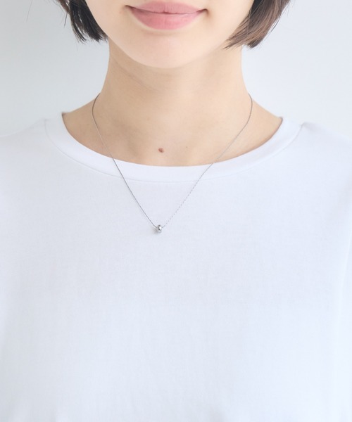 KATHARINE ROSS(キャサリンロス)の「【接触冷感/UVカット/遮熱/毛玉防止】フリル袖プルオーバー/シフォン袖Tシャツ(Tシャツ/カットソー・レディース・ホワイト/ブラック・FREE)」の10枚目の写真