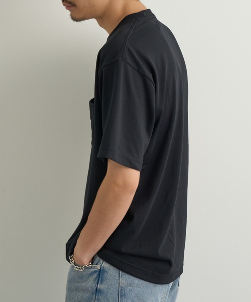 THE NORTH FACE(ザノースフェイス)の「【THE NORTH FACE】S/S SQ LG POCKET T(Tシャツ/カットソー・メンズ・ネイビー/ブラック・M/L)」の8枚目の写真