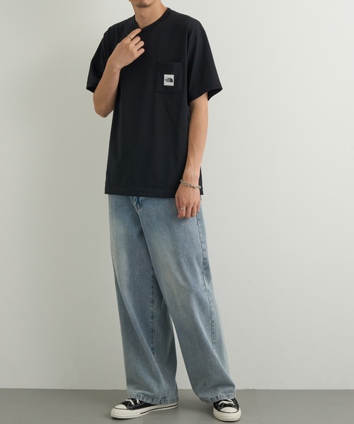 THE NORTH FACE(ザノースフェイス)の「【THE NORTH FACE】S/S SQ LG POCKET T(Tシャツ/カットソー・メンズ・ネイビー/ブラック・M/L)」の11枚目の写真