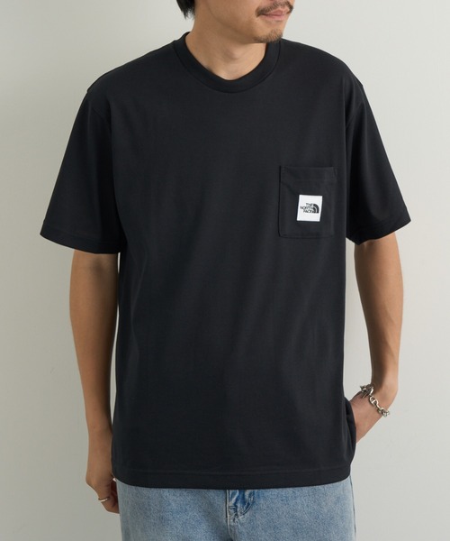 THE NORTH FACE(ザノースフェイス)の「【THE NORTH FACE】S/S SQ LG POCKET T(Tシャツ/カットソー・メンズ・ネイビー/ブラック・M/L)」の4枚目の写真