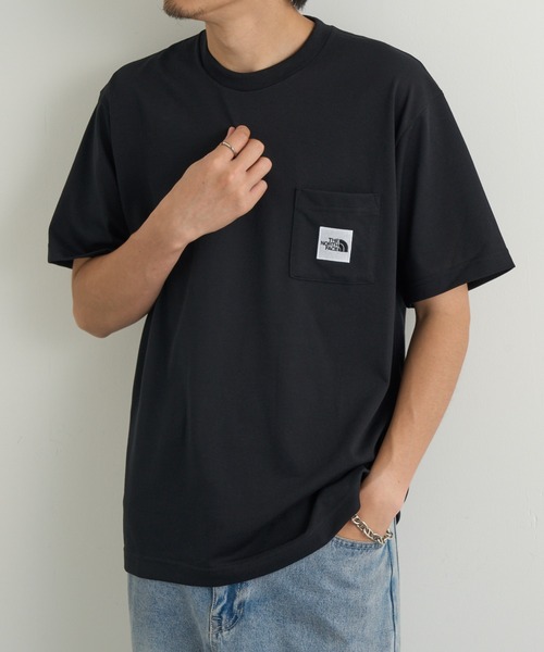 THE NORTH FACE(ザノースフェイス)の「【THE NORTH FACE】S/S SQ LG POCKET T(Tシャツ/カットソー・メンズ・ネイビー/ブラック・M/L)」の3枚目の写真