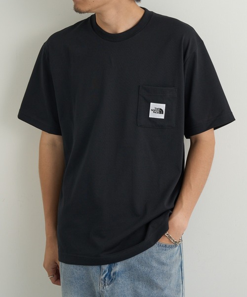 THE NORTH FACE(ザノースフェイス)の「【THE NORTH FACE】S/S SQ LG POCKET T(Tシャツ/カットソー・メンズ・ネイビー/ブラック・M/L)」の6枚目の写真