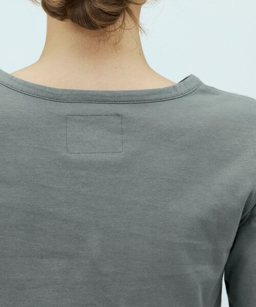 v::room(ヴィルーム)の「V::room コットンジャージー ヘンリーネックロングスリーブプルオーバー(Tシャツ/カットソー・レディース・グレー/ホワイト/ベージュ・FREE)」の9枚目の写真