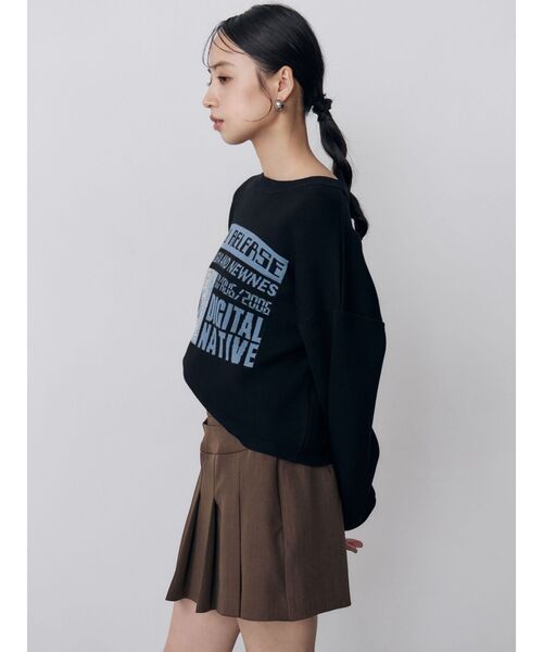 MURUA（ムルーア）の「ベルテッドアシメプリーツスカパン（その他パンツ・レディース・ブラウン/ブラック/グレー・2/1）」の19枚目の写真